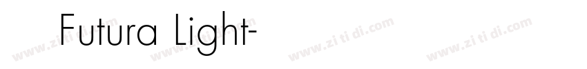 英文字体Futura Light字体转换